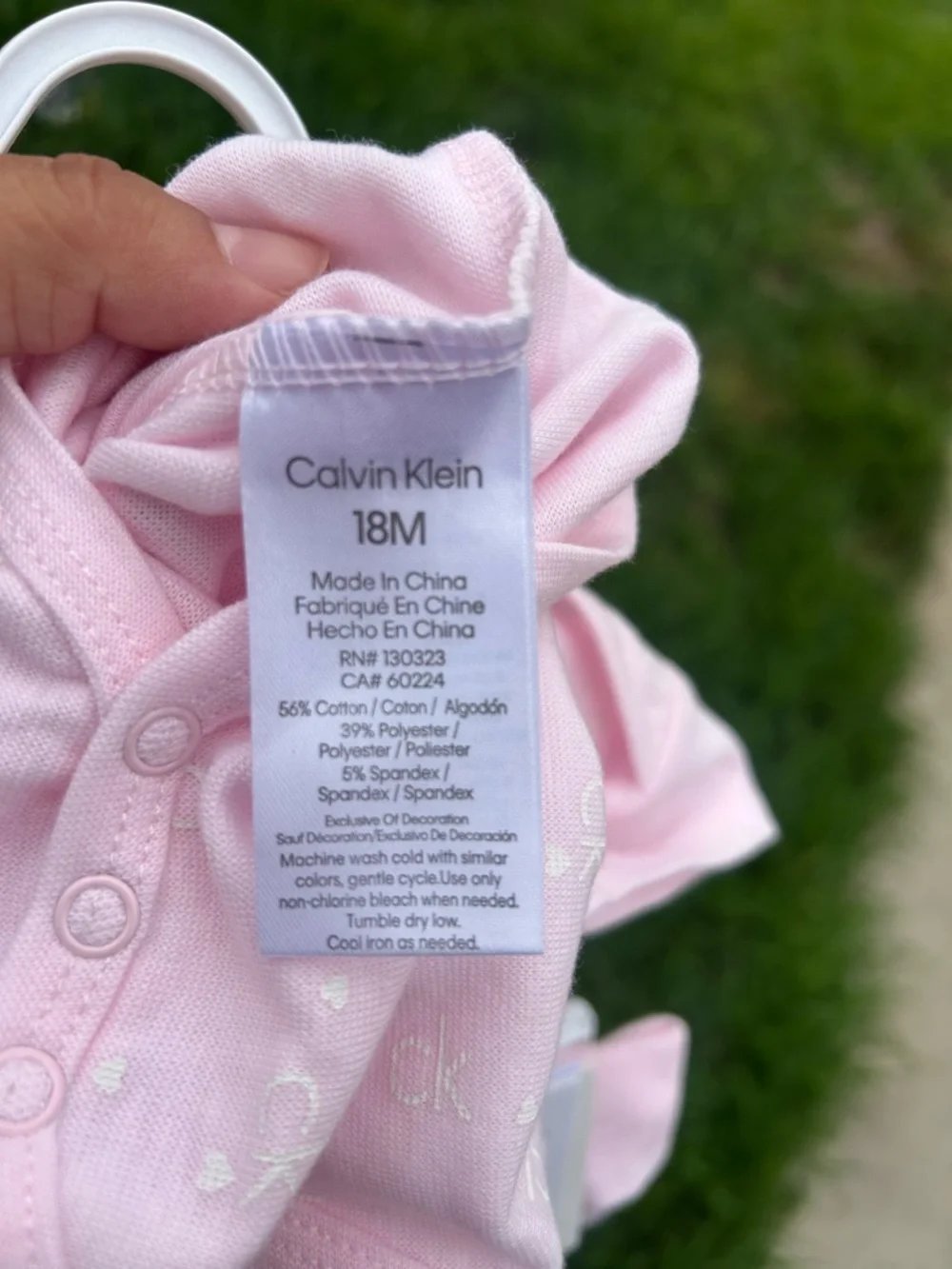 Calvin Klein soft pink
